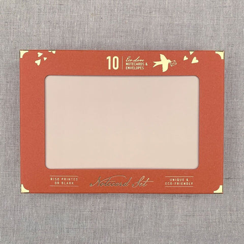 Briefkarte mit Umschlag 10er Set / rot / Togethery