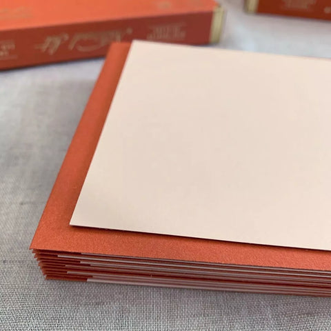 Briefkarte mit Umschlag 10er Set / rot / Togethery
