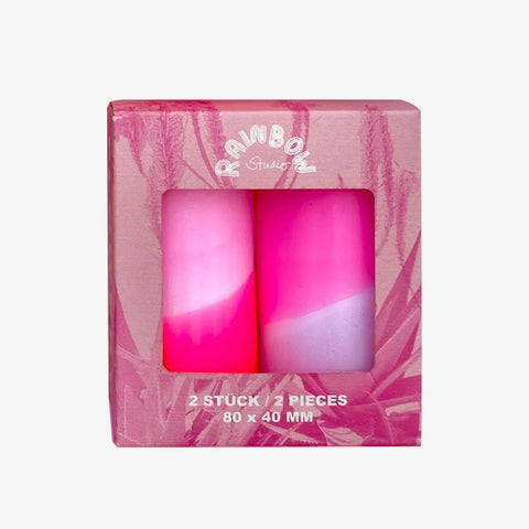Dip Dye Stumpenkerzen / Pink Stories