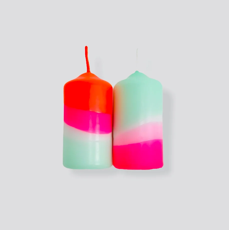 Dip Dye Stumpenkerzen / Pink Stories
