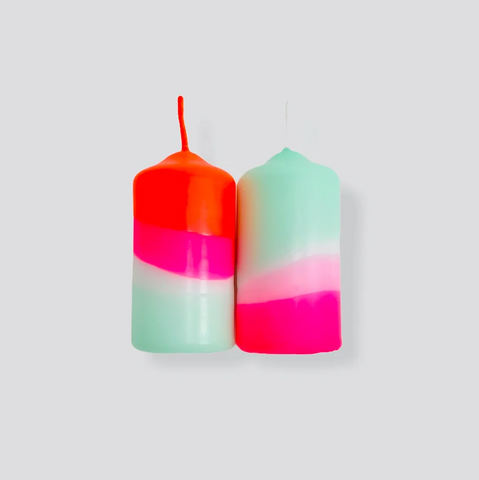 Dip Dye Stumpenkerzen / Pink Stories