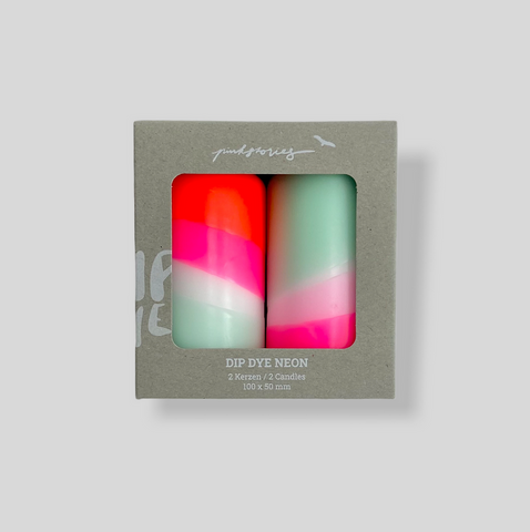Dip Dye Stumpenkerzen / Pink Stories