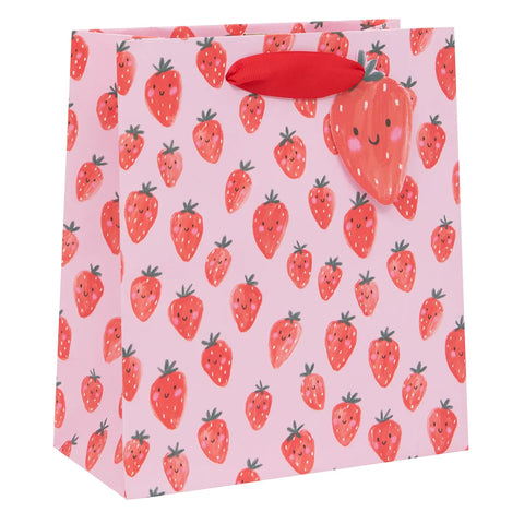 Geschenktüte M "Strawberries" / Glick