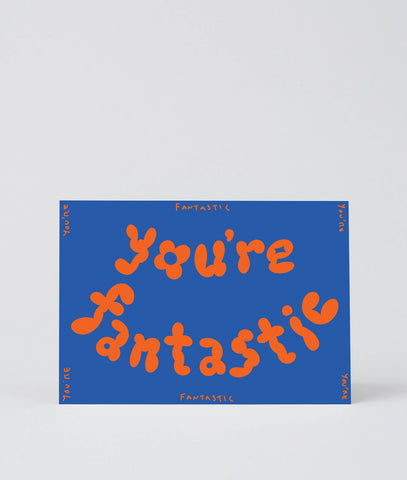 Grußkarte mit Prägung „Your Fantastic“ / Wrap
