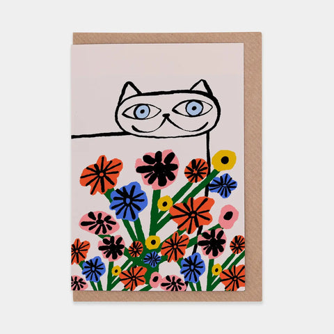 Grußkarte „Garden Cat“ / Evermade