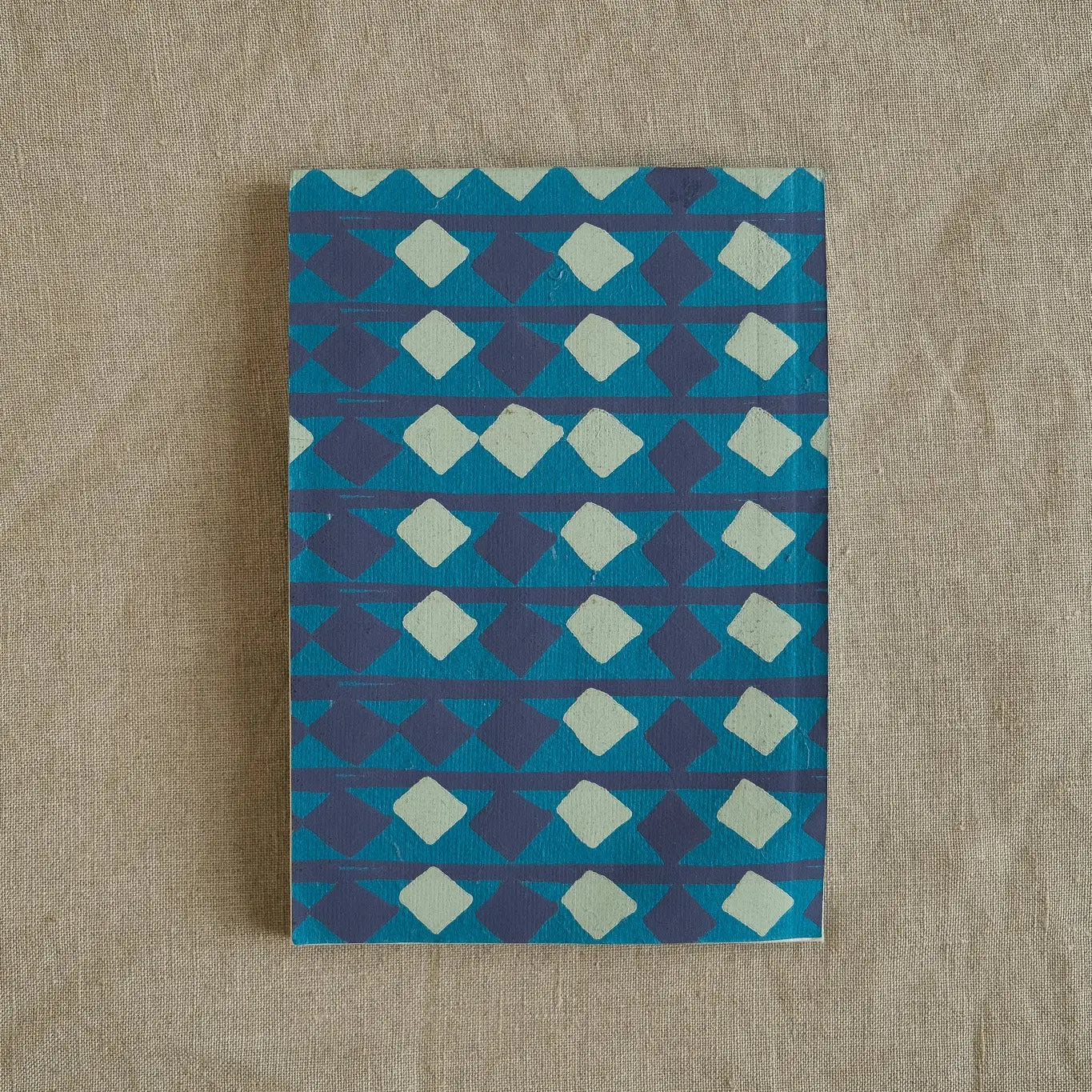 Block A6 / aus handgemachtem Papier, weiße Blätter / East End Press
