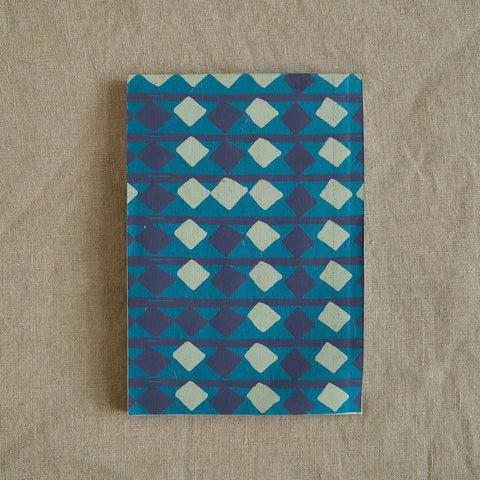 Block A6 / aus handgemachtem Papier, weiße Blätter / East End Press