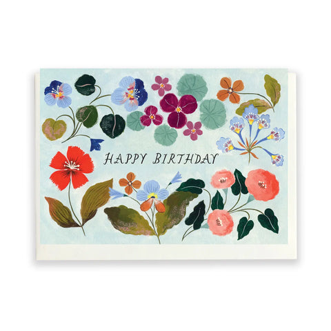 Grußkarte “Happy Birthday“ / Flora Waycott