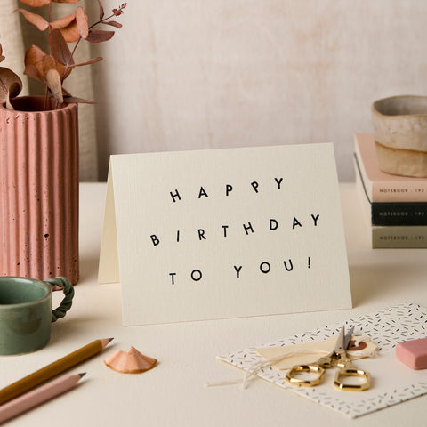 Glückwunschkarte "Happy Birthday to You" / Katie Leamon