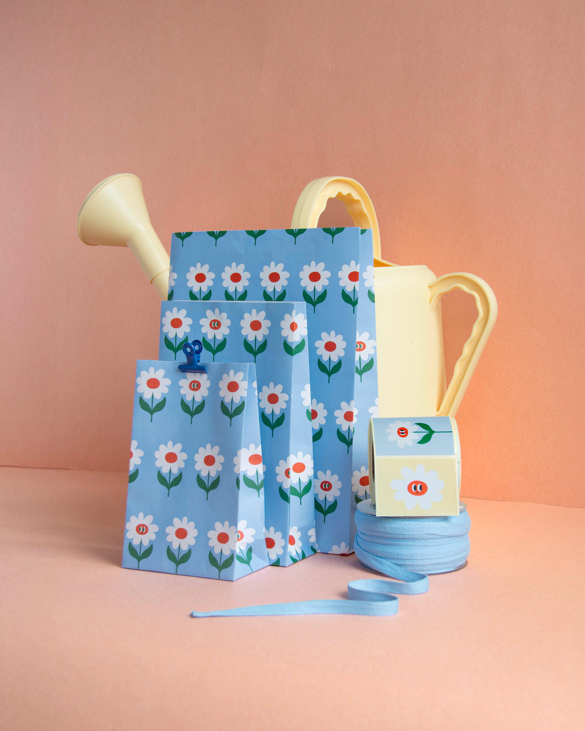 Geschenktüte L „Gänseblümchen“ 6 Stück / P&P
