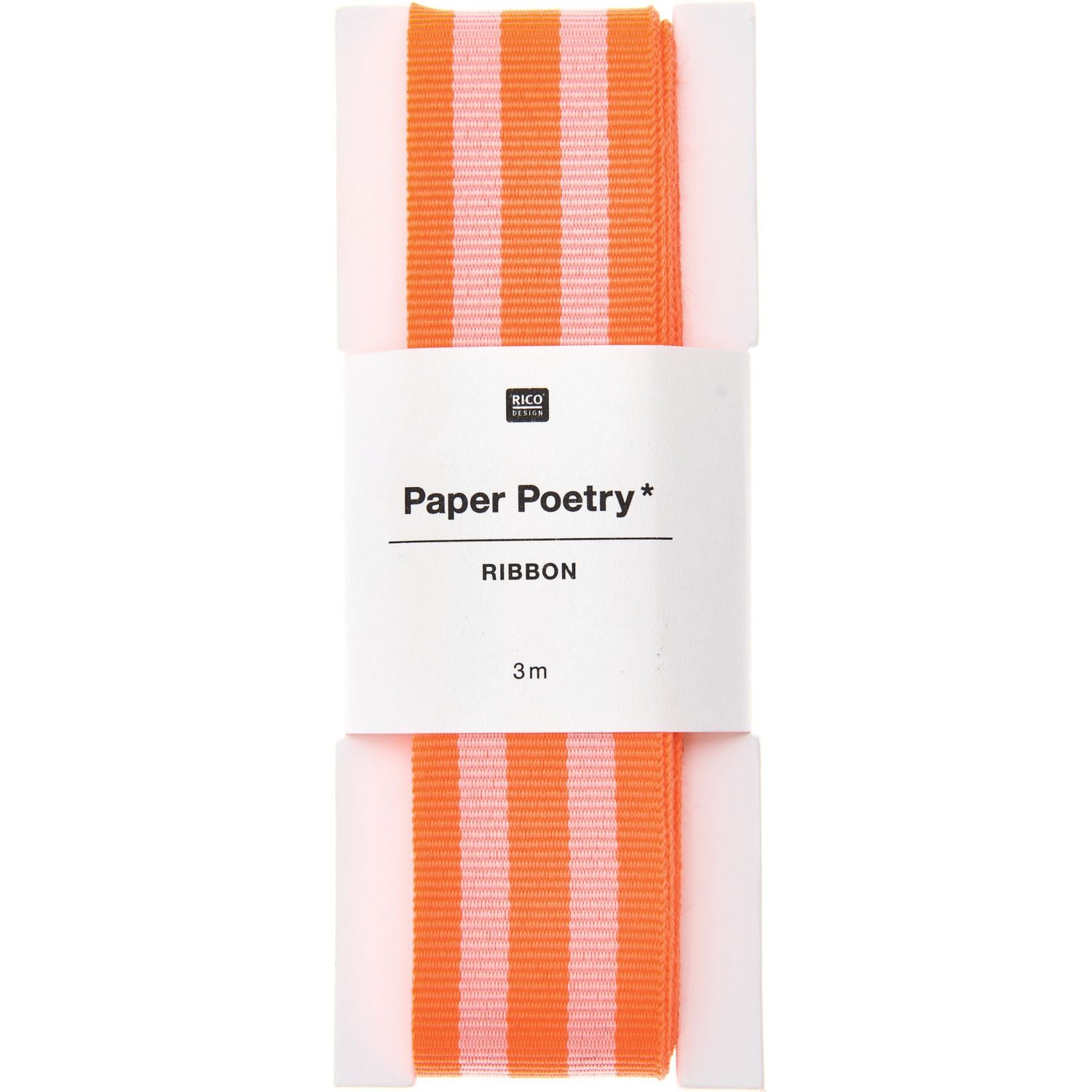 Webband / Duo Streifen / Neon Pink / Paper Poetry