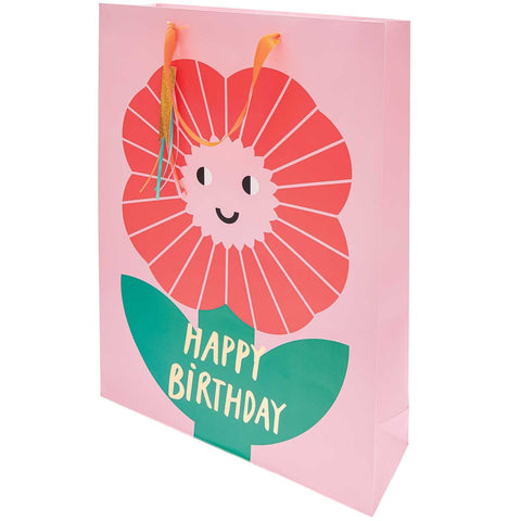 Geschenktüte XL  "Happy Birthday-Blume" / Rico Design
