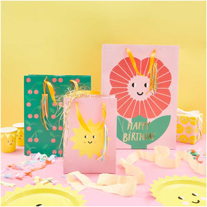 Geschenktüte XL  "Happy Birthday-Blume" / Rico Design
