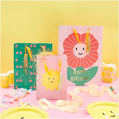 Geschenktüte XL  "Happy Birthday-Blume" / Rico Design