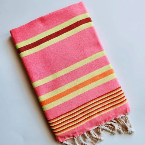 Strandtuch "Neonpink - Orange" / Wonderfouta