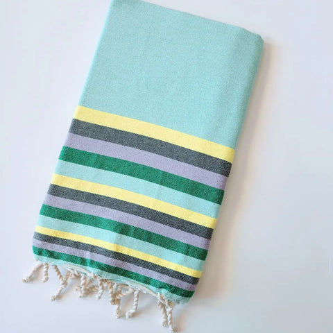 Strandtuch "Aqua- Grasgrün" / Wonderfouta