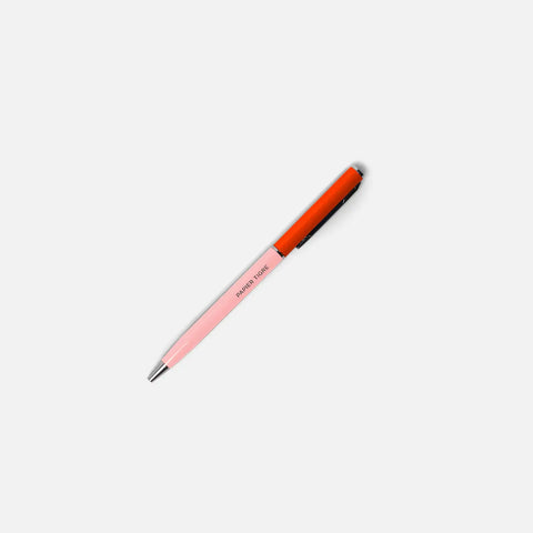 Kugelschreiber Metall "Orange Lachs" / Papier Tigre