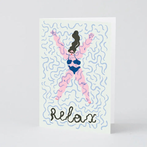 Grußkarte „Relax“ / Wrap