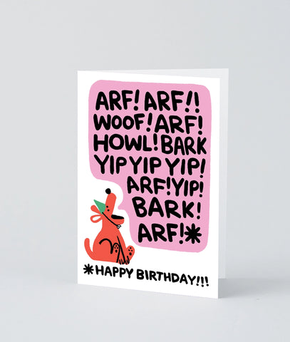 Geburtskarte "Birthday Bark" / Wrap