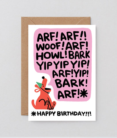 Geburtskarte "Birthday Bark" / Wrap