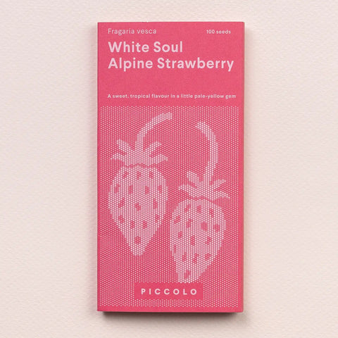 Pflanzensamen / Alpenerdbeere „White Soul“ / PICCOLO