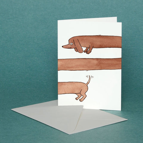 Grußkarte „Dachshund“ / EllGee