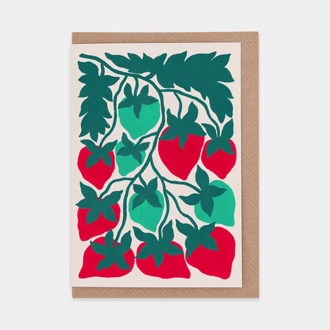 Grußkarte „Strawberries“ / Evermade