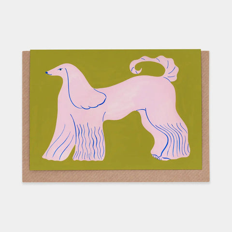 Grußkarte „Afghan Hound“ / Evermade