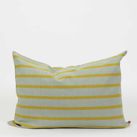 Baumwollkissen "Juana" Grey/Yellow 50x70cm/ Afroart