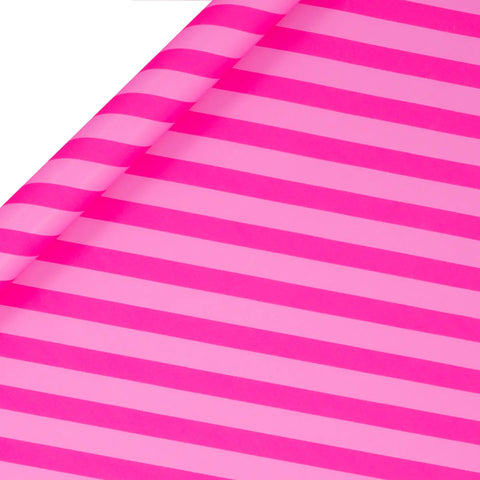 Geschenkpapier Rolle "gestreift-fuchsia" / Glick