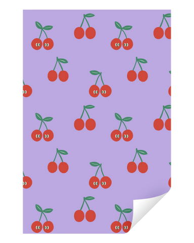 Geschenkpapierrolle „Kirschen“ / Kadodesign
