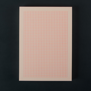 Notepad A5 „Squared" orange/rosé / Le Typographe