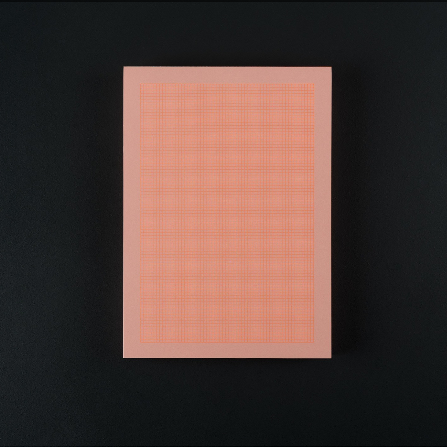 Notepad A5 „Squared" Neonorange / Le Typographe