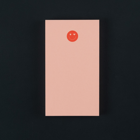 Miniblock „Hearts Smiley" orange / Le Typographe