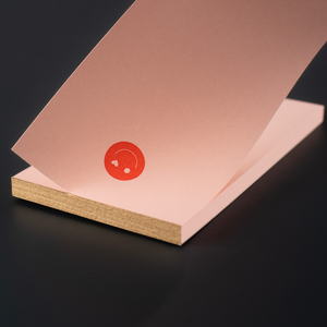 Miniblock „Hearts Smiley" orange / Le Typographe
