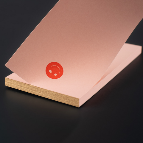 Miniblock „Hearts Smiley" orange / Le Typographe