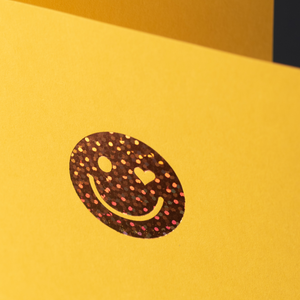 Grußkarte "Smiley" holografisch / Le Typographe