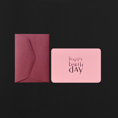 Mini-Karte "Happy Birthday"/ Le Typographe