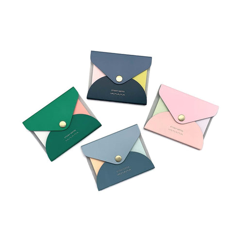Sticky Notes mit Umschlag blaugrau / Yamama Tokyo