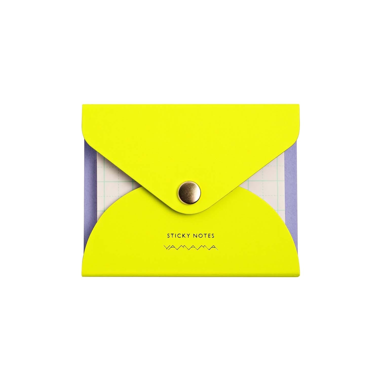Sticky Notes mit Umschlag neongelb / Yamama Tokyo