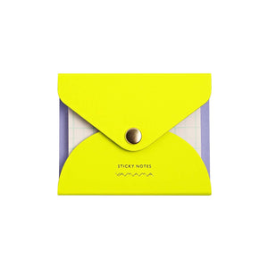 Sticky Notes mit Umschlag neongelb / Yamama Tokyo