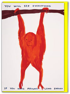 Grußkarte "You will see everything" / David Shrigley X Brainbox Candy