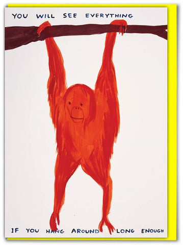Grußkarte "You will see everything" / David Shrigley X Brainbox Candy