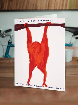 Grußkarte "You will see everything" / David Shrigley X Brainbox Candy