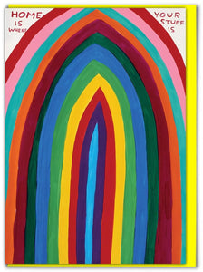Grußkarte "Home is Where the Stuff Is" / David Shrigley X Brainbox Candy