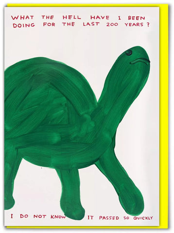Grußkarte "200 Years" / David Shrigley X Brainbox Candy