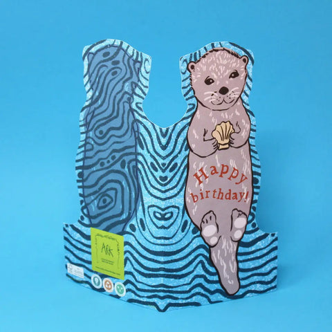 Grußkarte „Happy Birtday“ Otter / Ark