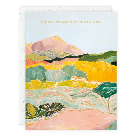 Grußkarte „You‘re going to do big Things“ / Seedlings