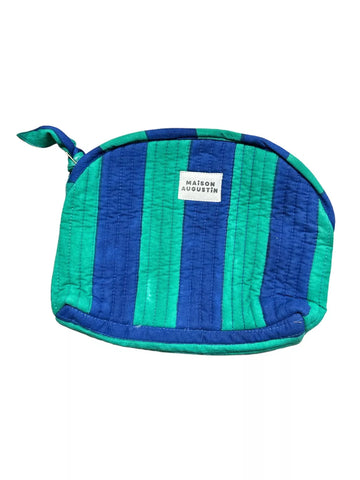 Make-Up-Täschchen “Trousse“ Grün-Blau / Maison Augustin