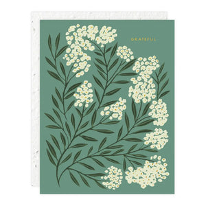 Grußkarte „Grateful“ / Seedlings